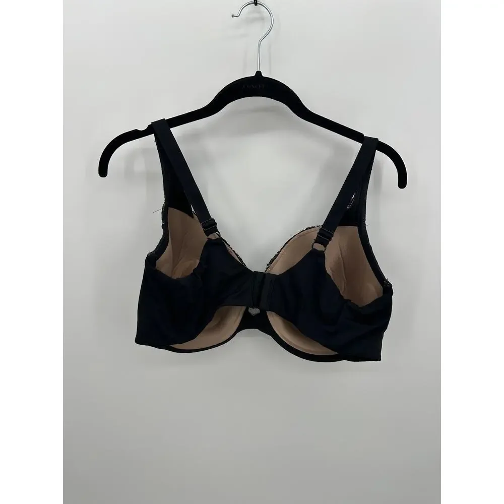 Olga‎ by Warners Cloud 9 Full-Figure Underwire Bra GF7961A Size 42D Black Sexy